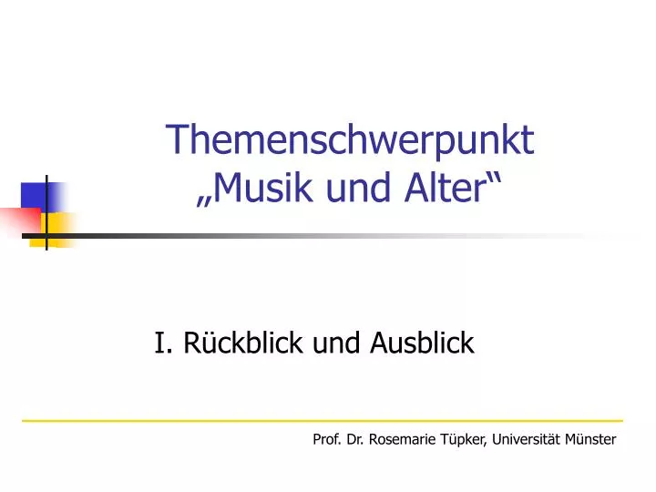 themenschwerpunkt musik und alter