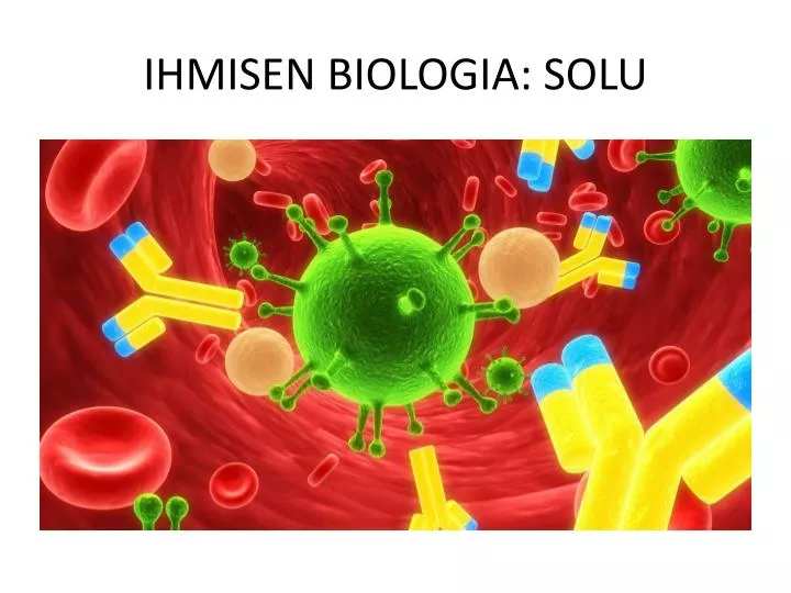 ihmisen biologia solu