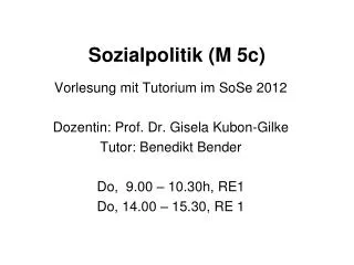 sozialpolitik m 5c