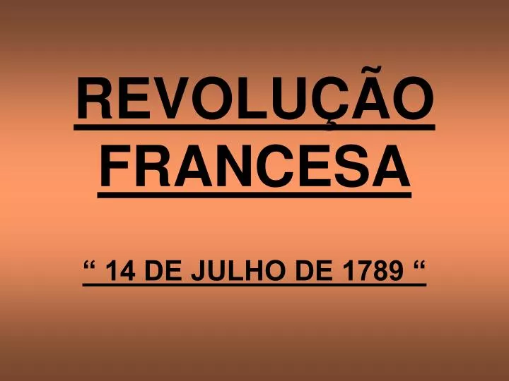 revolu o francesa