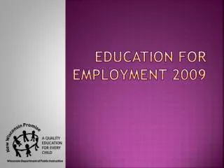 Education for Employment 2009