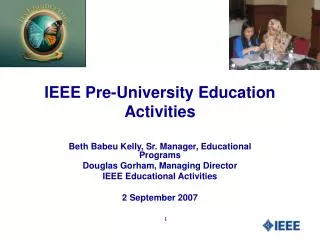IEEE Pre-University Education Activities