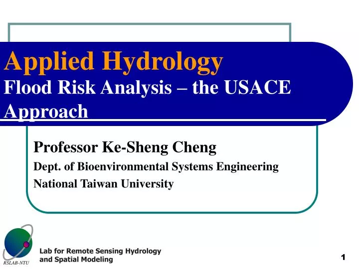flood risk analysis the usace approach