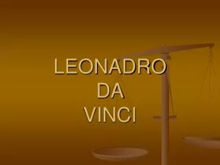 leonadro da vinci