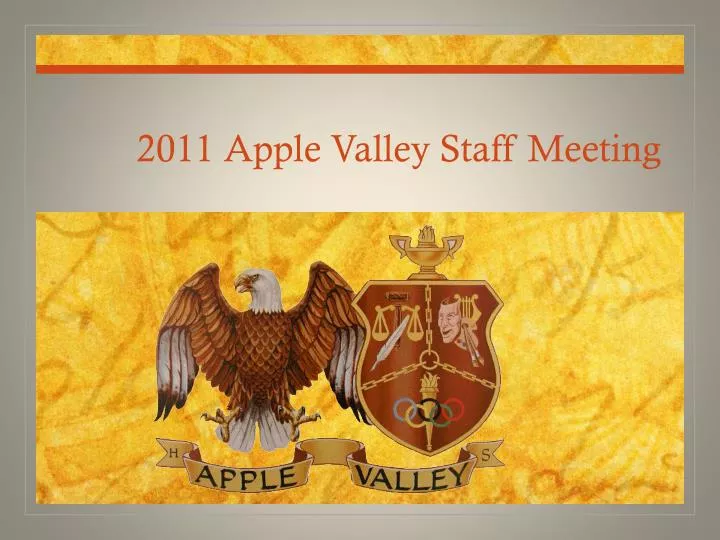 2011 apple valley staff meeting