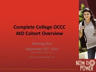 Complete College OCCC AtD Cohort Overview