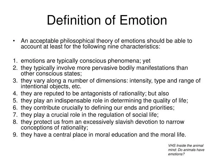 PPT Definition Of Emotion PowerPoint Presentation Free Download ID 