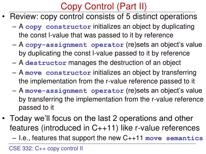 copy control part ii
