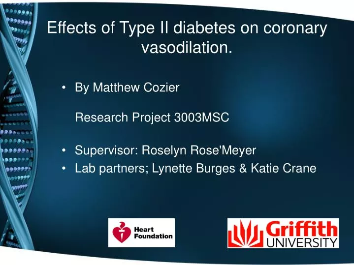effects of type ii diabetes on coronary vasodilation