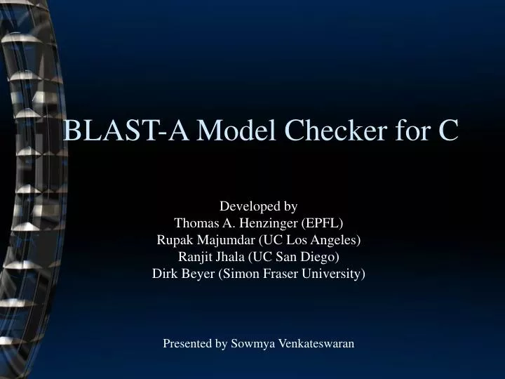 blast a model checker for c