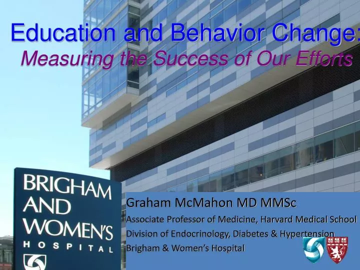 education and behavior change measuring the success of our efforts