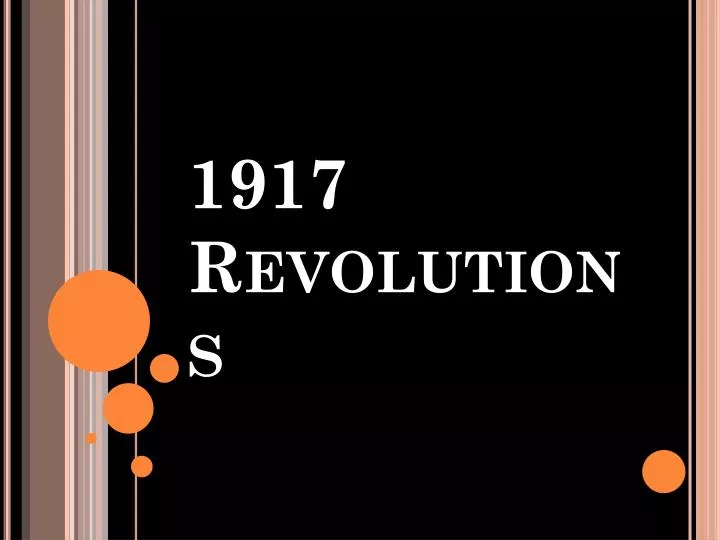 1917 revolutions