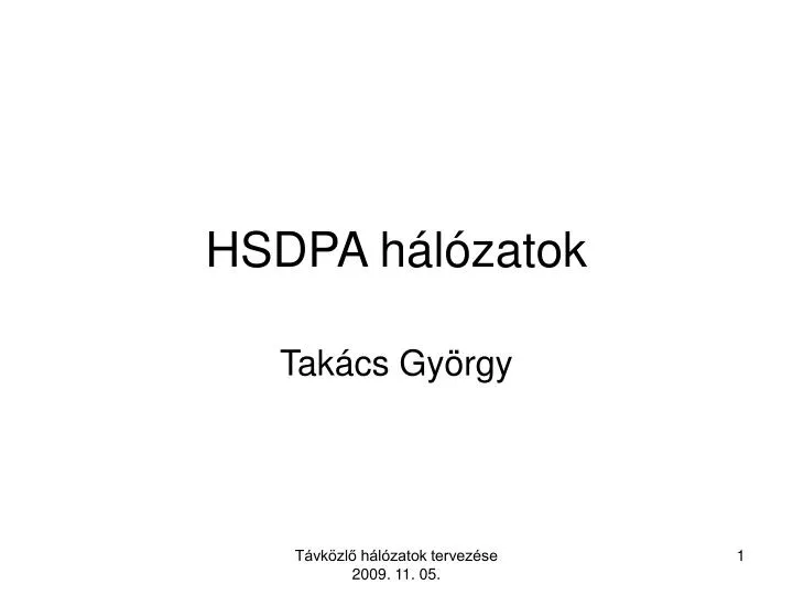 hsdpa h l zatok