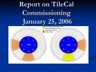 Report on TileCal Commissioning January 25, 2006