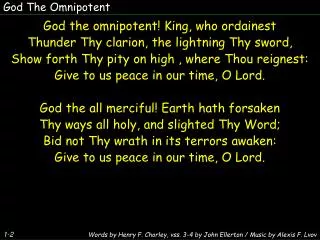 God The Omnipotent
