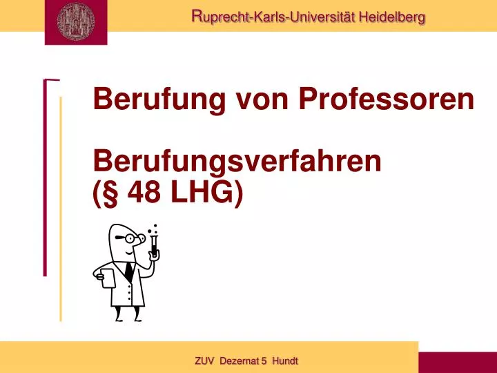 berufung von professoren berufungsverfahren 48 lhg