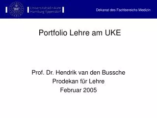 portfolio lehre am uke