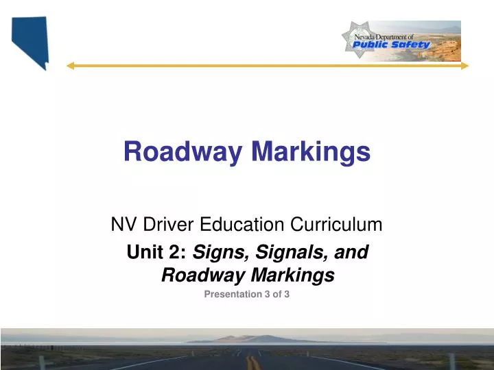 roadway markings