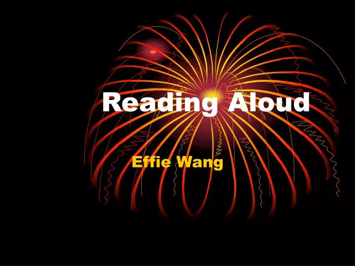 reading aloud