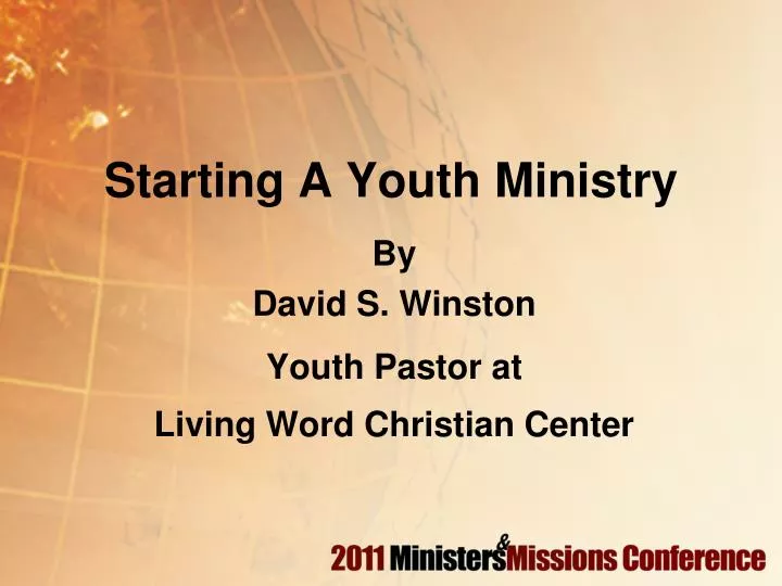 starting a youth ministry