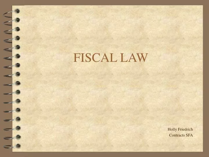 fiscal law