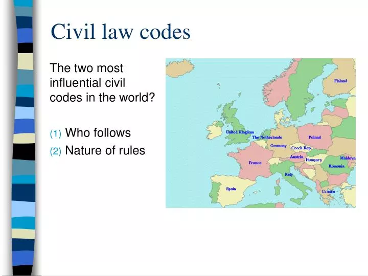 civil law codes