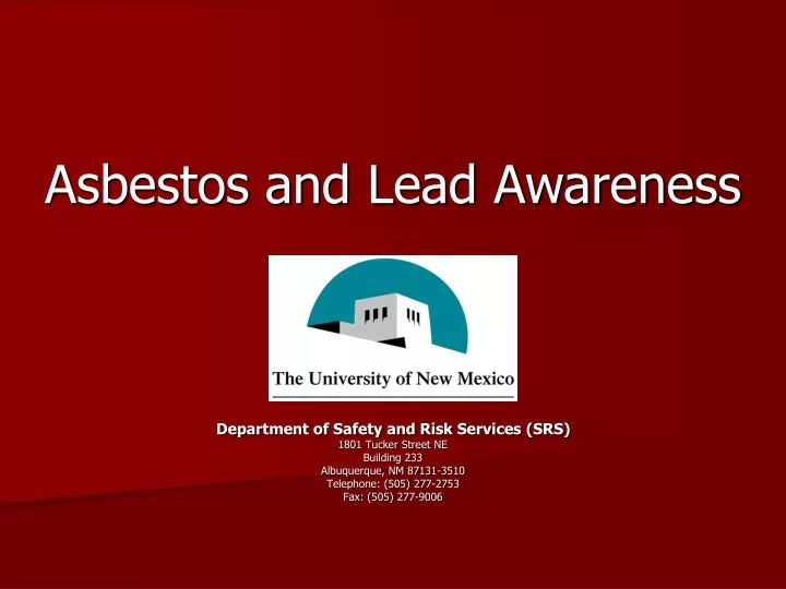 asbestos and lead awareness