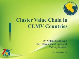 Cluster Value Chain in CLMV Countries