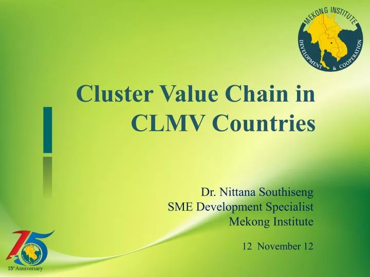 cluster value chain in clmv countries