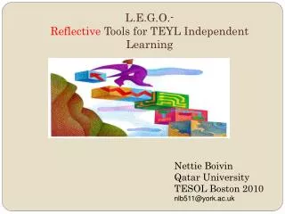 L.E.G.O.- Reflective Tools for TEYL Independent Learning