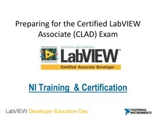 Preparing for the Certified LabVIEW Associate (CLAD) Exam