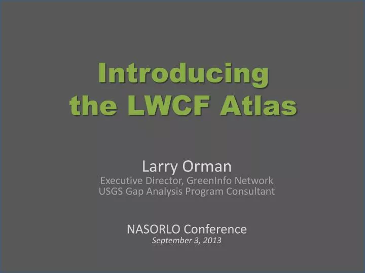 introducing the lwcf atlas