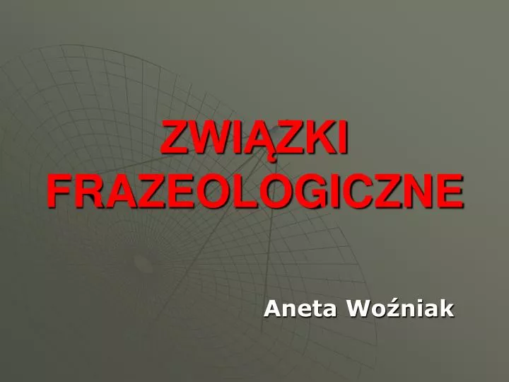 zwi zki frazeologiczne