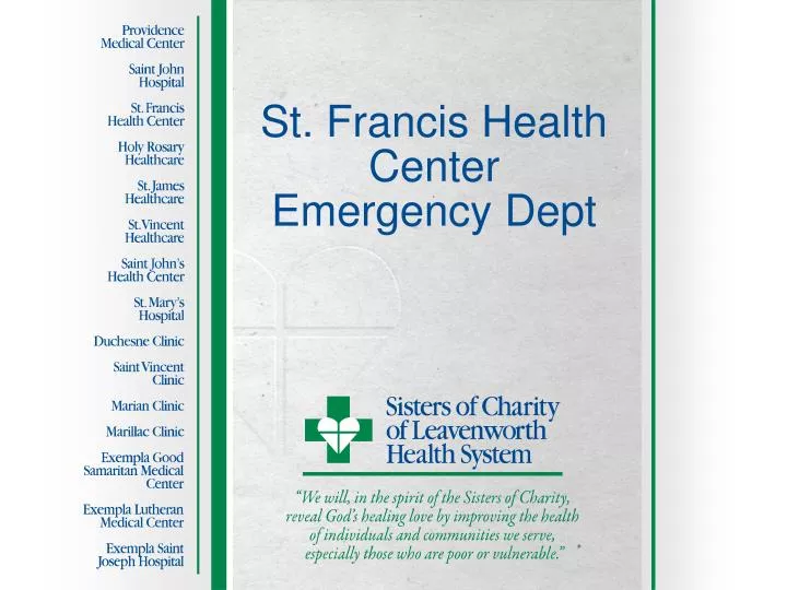 st francis health center emergency dept