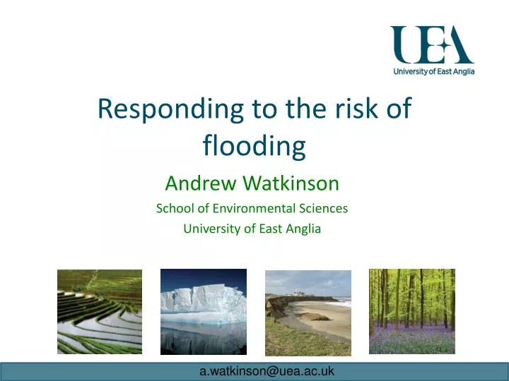 responding to the risk of flooding