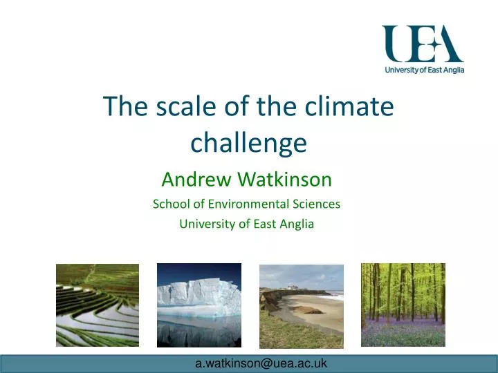 the scale of the climate challenge