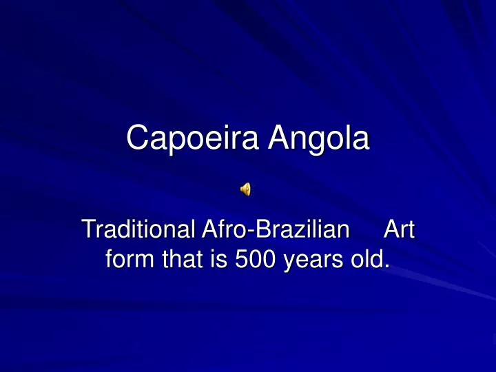capoeira angola