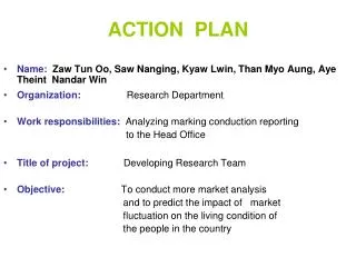 ACTION PLAN