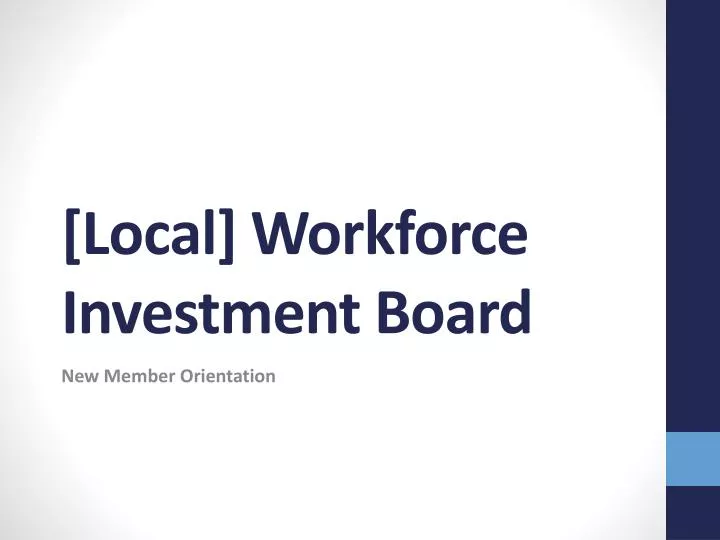 local workforce investment board