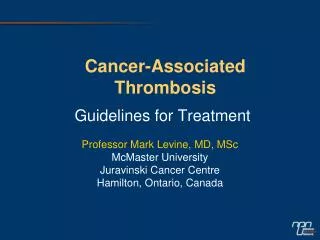 Cancer-Associated Thrombosis