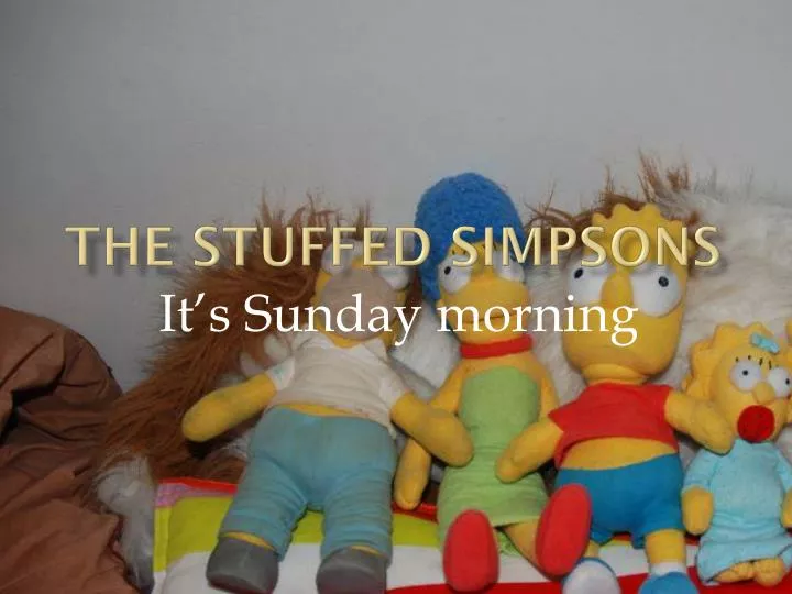 the stuffed simpsons