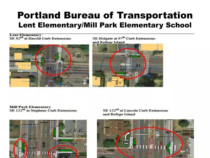 portland bureau of transportation lent elementary mill park elementary school