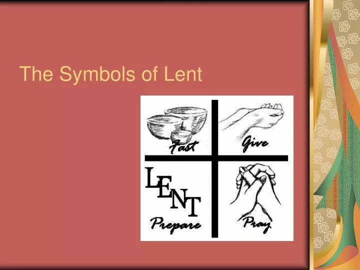 the symbols of lent