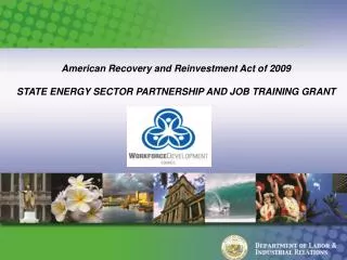 4/07/09 Briefing to Senate &amp; House Committees on Labor