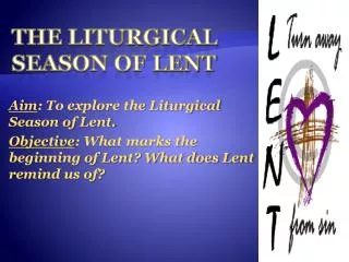 The Liturgical season of Lent