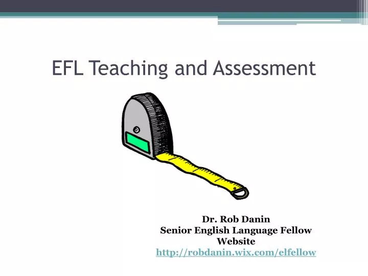 efl teaching and assessment