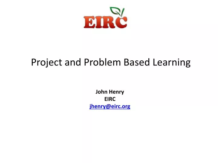 project and problem based learning