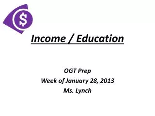 Income / Education