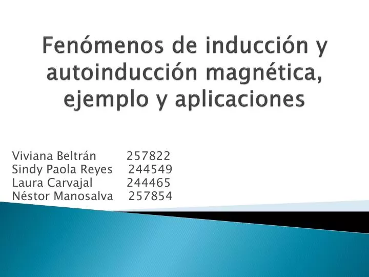 fen menos de inducci n y autoinducci n magn tica ejemplo y aplicaciones