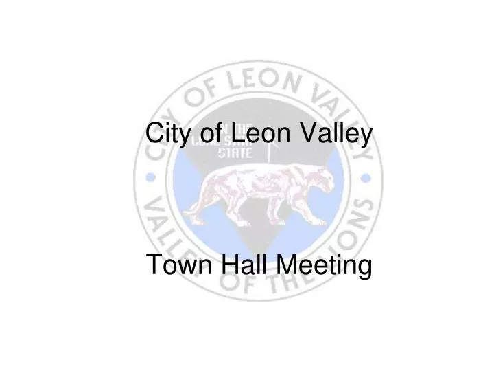 city of leon valley town hall meeting